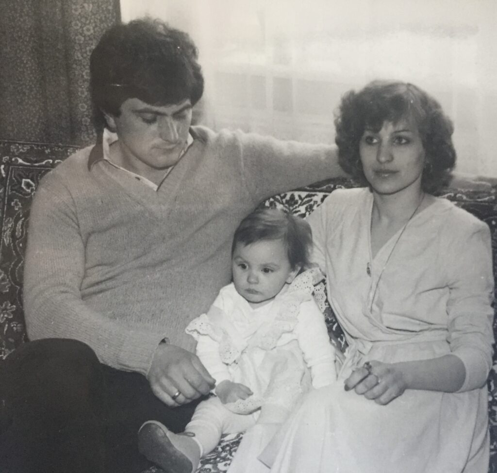 Iwona Lechowicz Ivona Baxter with parents z rodzicami
